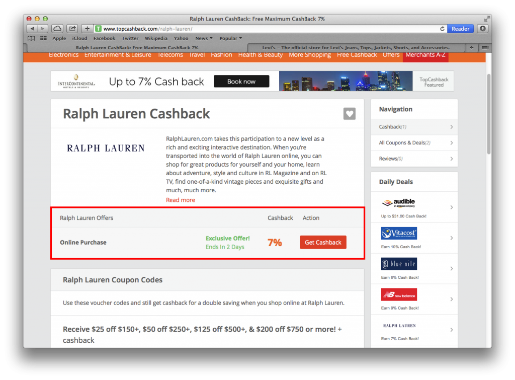 申請及利用 Topcashback 美國網上購物，可享 PayPal 額外回贈 Buyandship（香港）