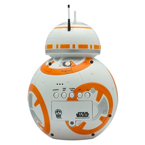 BulbBotz-Star-Wars-Episode-7-BB-8-Plastic-Clock-WhiteOrange-0-3