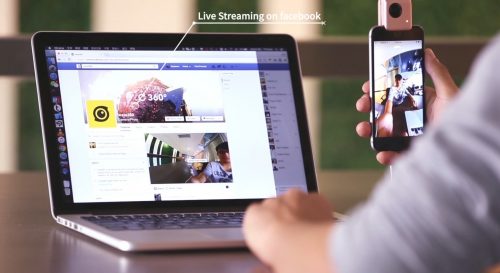 Insta360 Nano supports live streaming on Facebook (PRNewsFoto/Insta360)