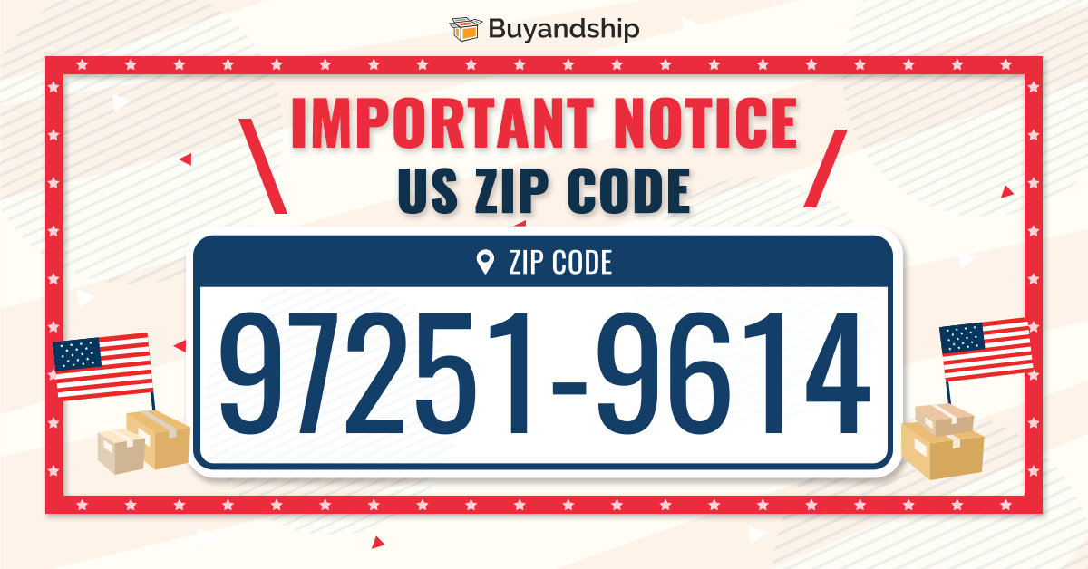 [Important Notice] Use of Correct US Warehouse Zip Code | Buyandship Hong Kong