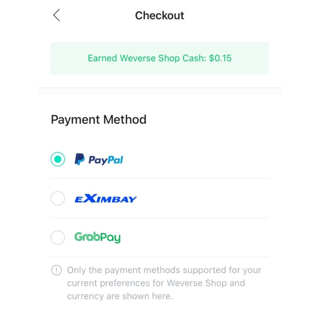 Weverse Shop 網購集運教學 Step 9：用 PayPal 進行付款