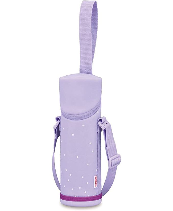 THERMOS APG-501兒童水瓶套連伸縮背帶 (淺紫色)