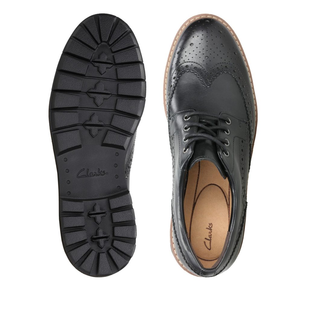 英國皮鞋品牌 Clarks Batcombe Wing Black Leather