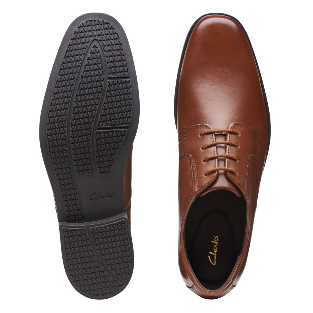 英國皮鞋品牌 Clarks Howard Walk Dark Tan Leather