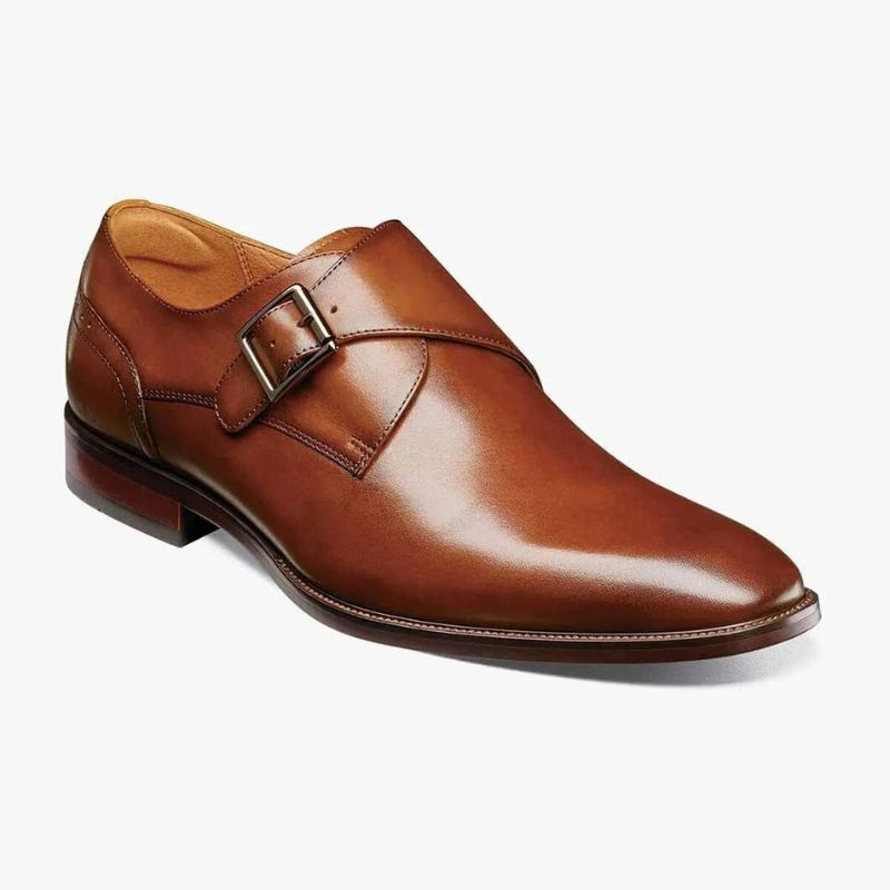 美國皮鞋品牌 Florsheim Sorrento Plain Toe Single Monk Strap