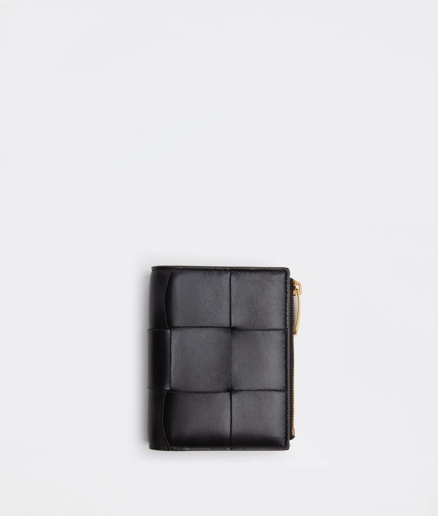 【Bottega Veneta】Bi-Fold Zip Wallet
