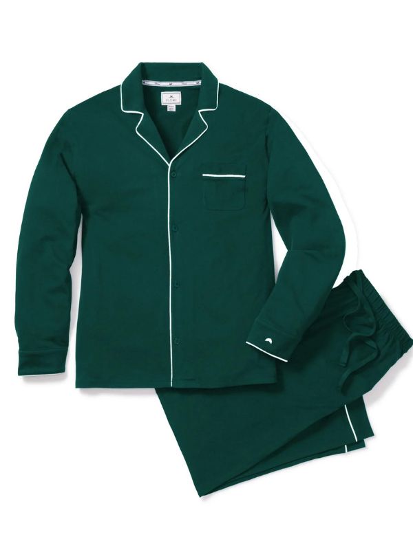 Petite Plume-Luxe Pima Men's Evergreen Pajama Set