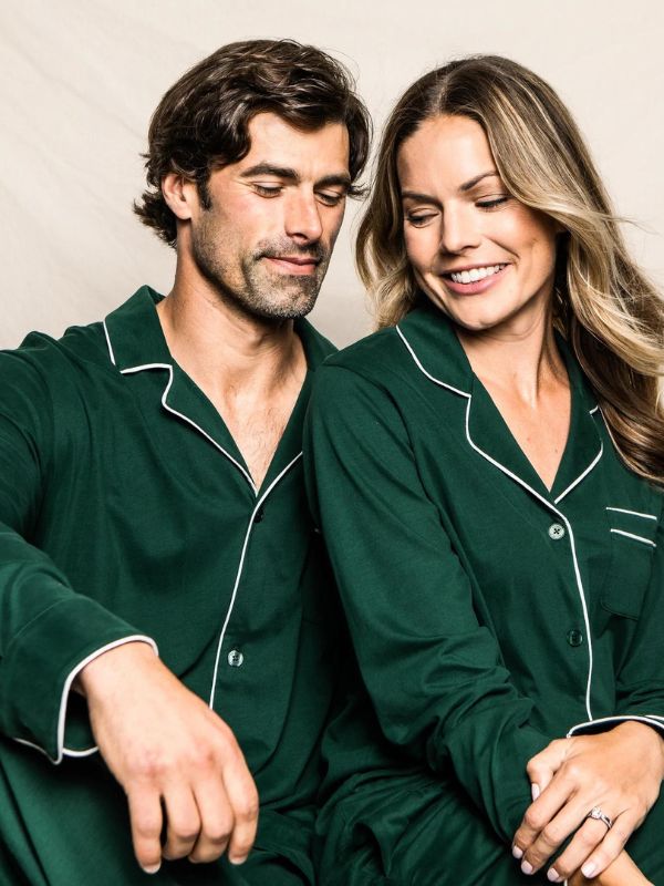 Petite Plume-Luxe Pima Men's Evergreen Pajama Set