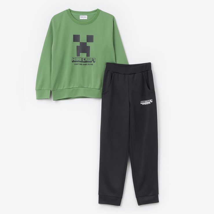 Minecraft 长袖卫衣及长裤套装 (童装)