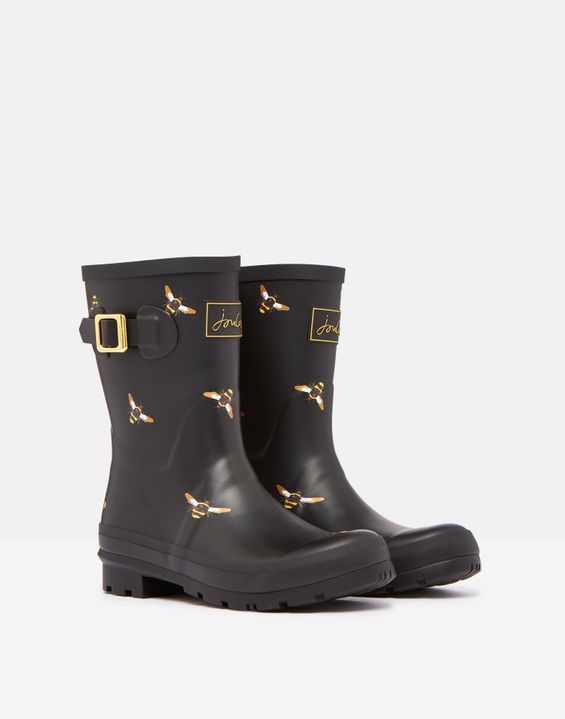 Joules 雨靴推薦: Molly Mid Height Printed Wellies