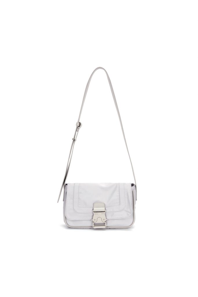 Matin Kim : MINI BUCKLE BAG IN LIGHT GREY 