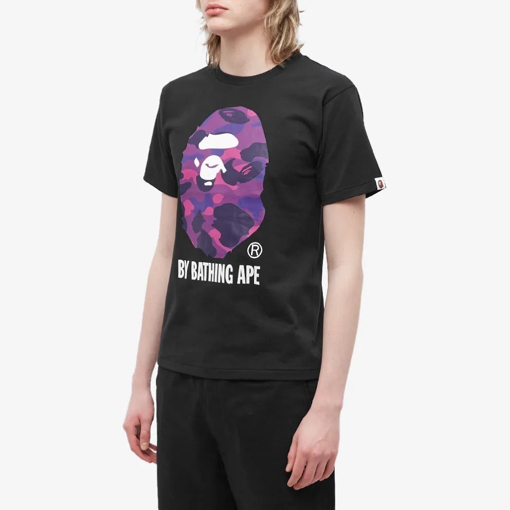 END Clothing精選商品-A BATHING APE 紫色迷彩 T 恤