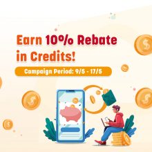 Limited Time Offer: Top-up & Earn 10% Rebate in Credits!