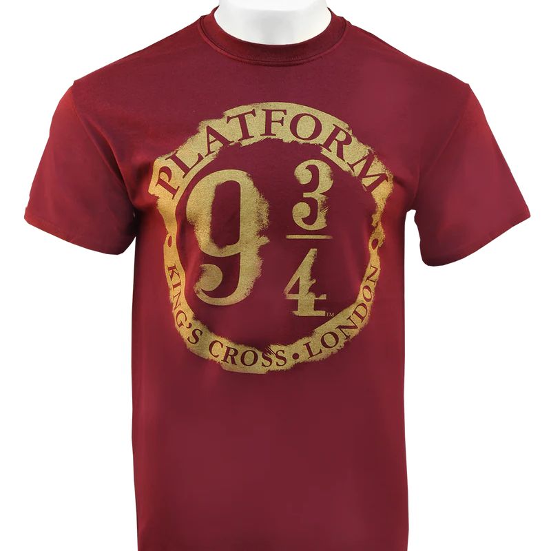 Shop Distressed Platform 9 3/4 T-Shirt on Harry Potter Official Website