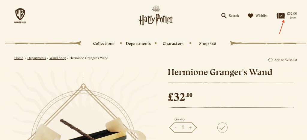 Harry Potter UK Shopping Tutorial 5: checkout