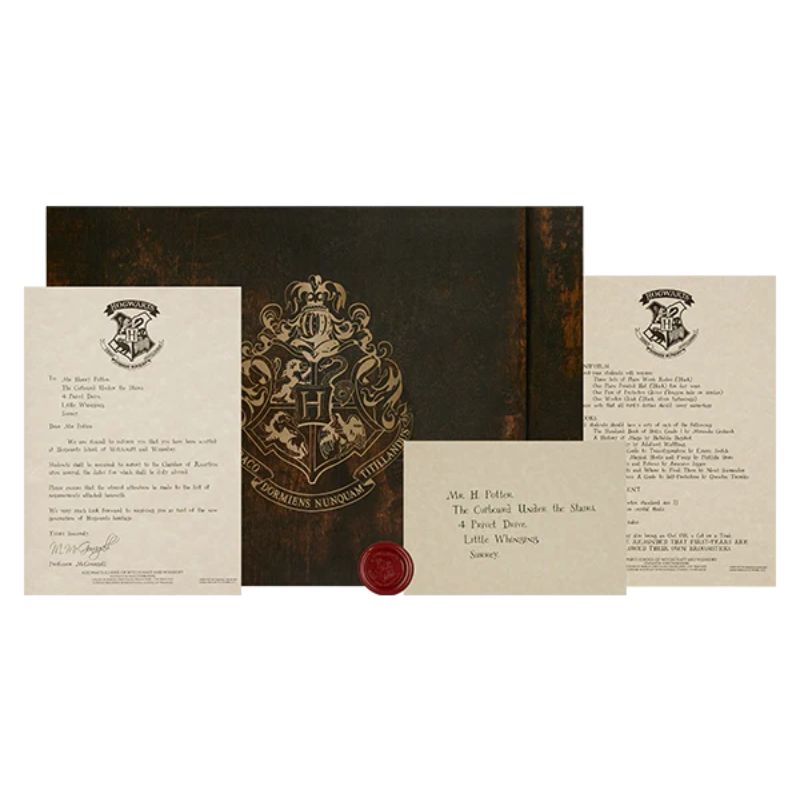 Shop Personalised Hogwarts Acceptance Letter on Harry Potter Official Website