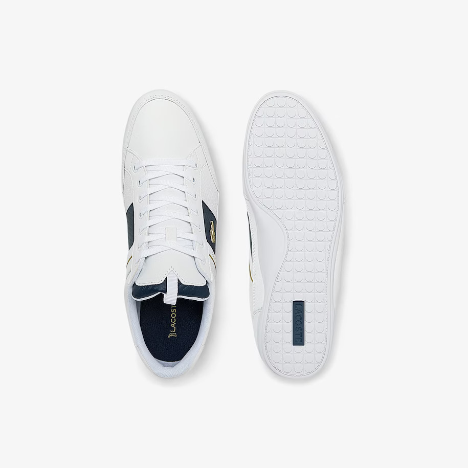 Lacoste Men's Chaymon Leather and Carbon Fiber Sneakers
