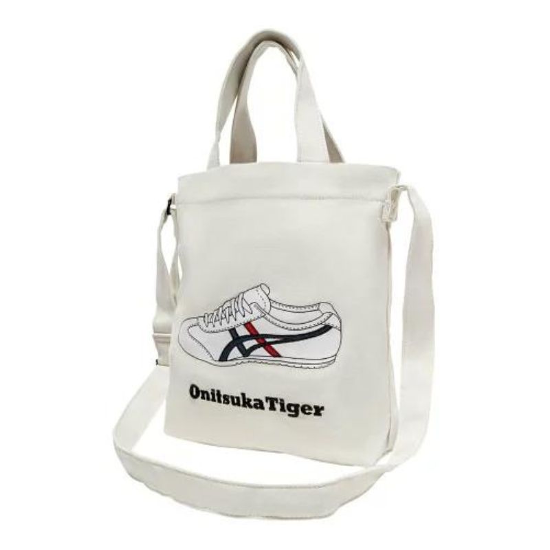 Onitsuka Tiger - 鞋履印花帆布袋