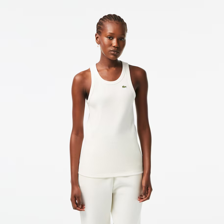 Lacoste 減價-Women’s Slim Fit Organic Cotton Tank Top