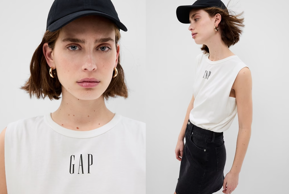 Gap Logo Muscle Sleeveless T-Shirt