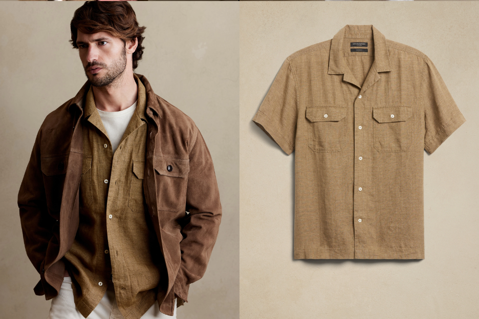 Banana Republic-Expedition Untucked Linen Shirt