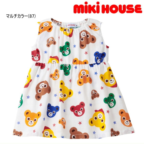 miki house 花紋連衣裙