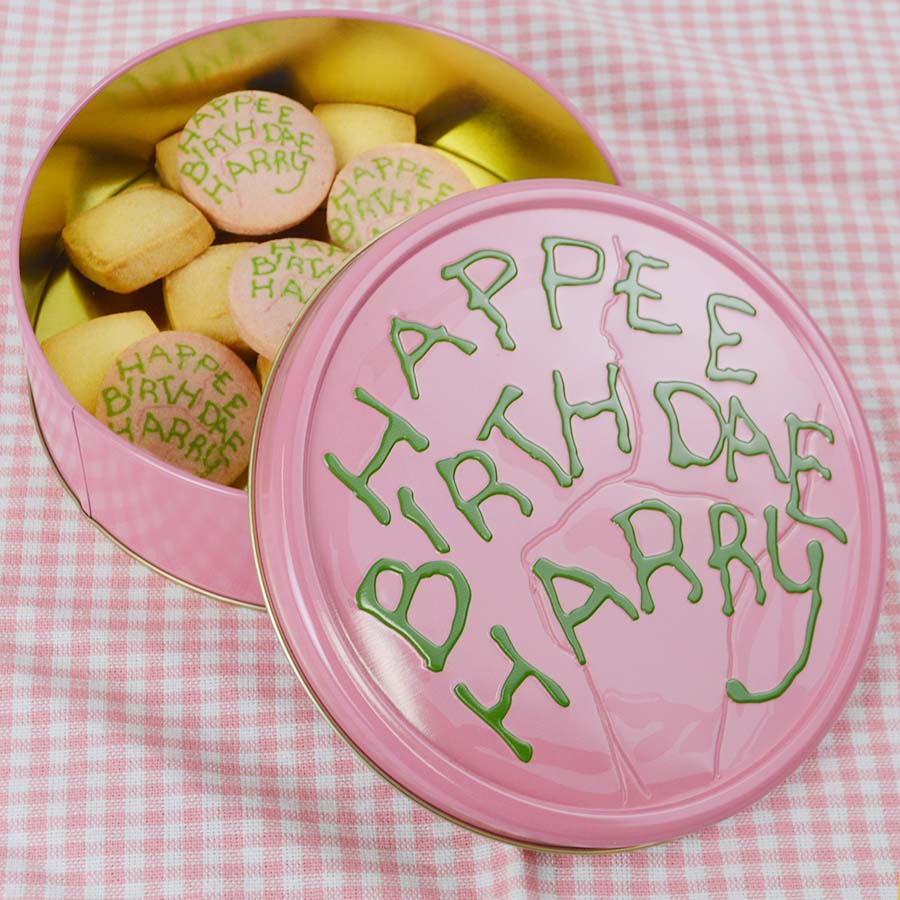 哈利波特生日蛋糕餅乾罐