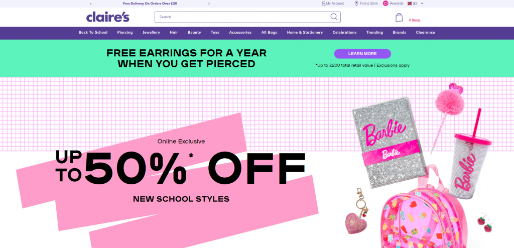 Claires UK Official Store