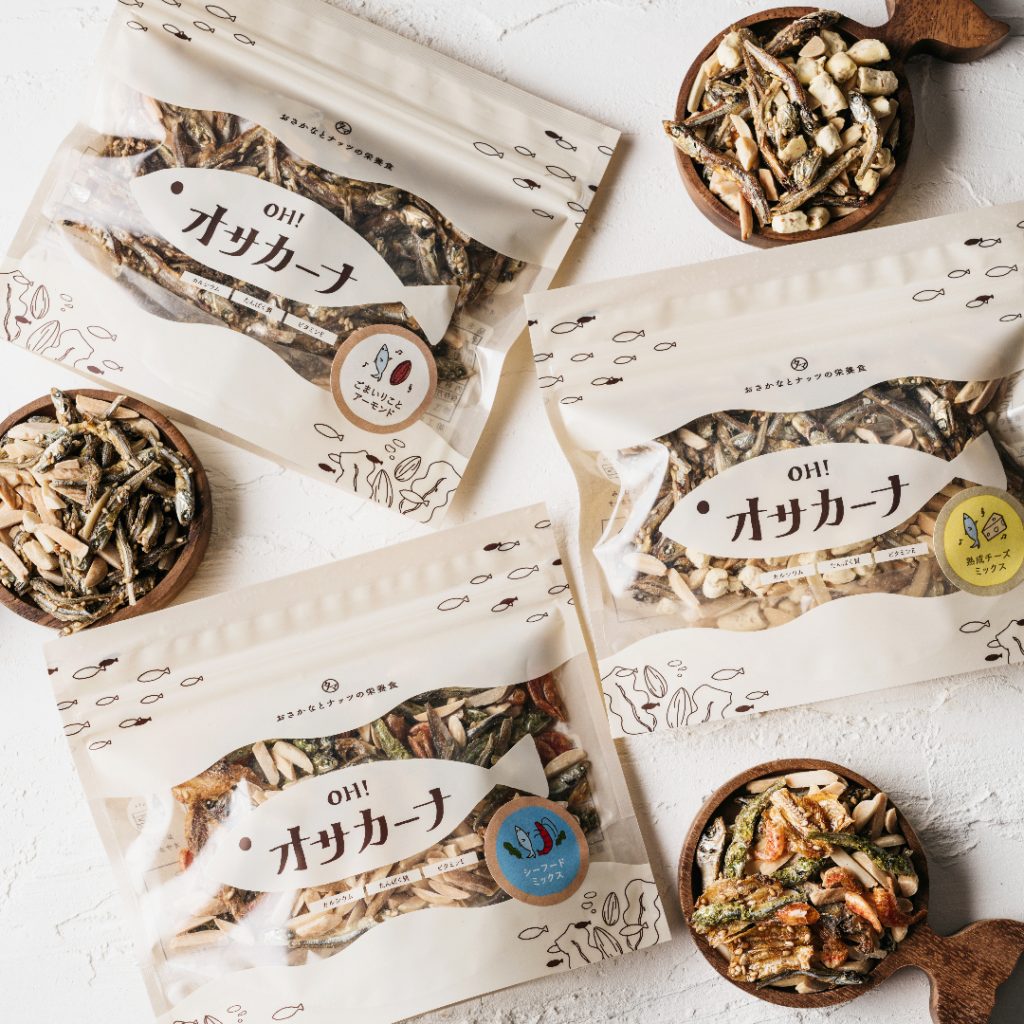 OH! Sakana -  Popular 3 bag Almomd Dried Fish Set