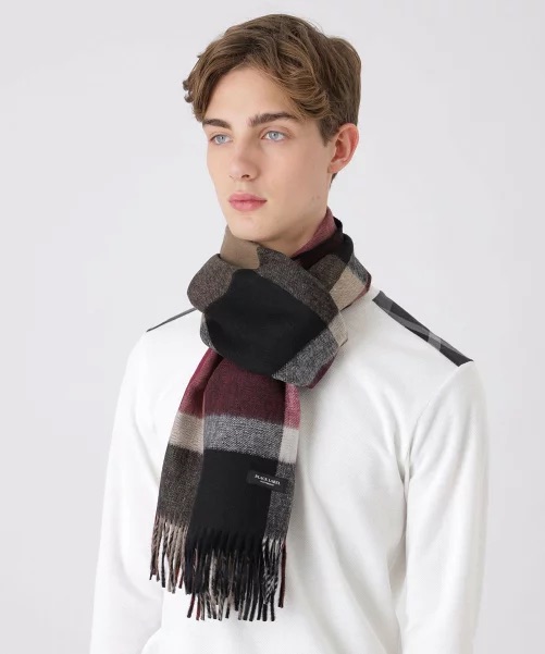BLACK LABEL CRESTBRIDGE - 格紋羊毛頸巾