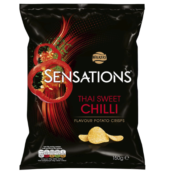 世界級人氣薯片推薦：英國 - Sensation Thai Sweet Chili 150g