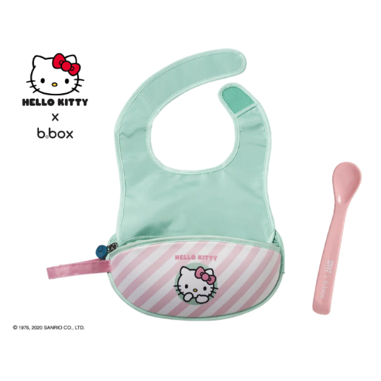 初生嬰幼兒用品推介: B.BOX X HELLO KITTY - 便攜口水巾套裝連餵食匙