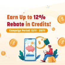 Limited Time Offer: Top-up & Earn Up to 12% Rebate in Credits!