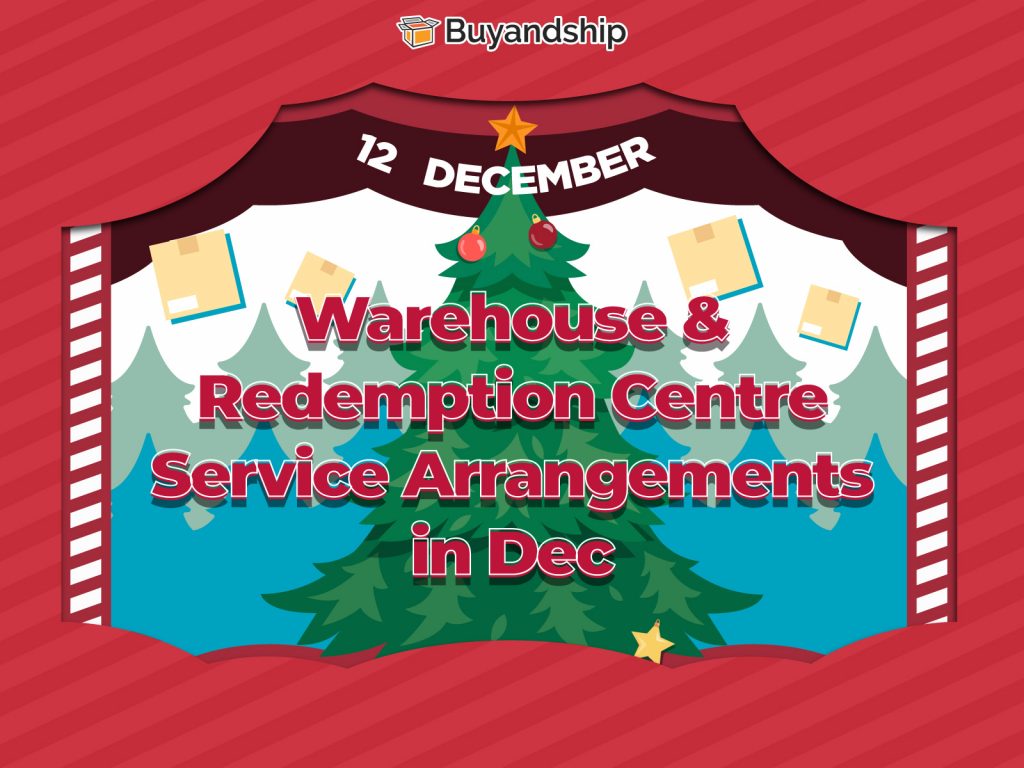 Warehouse & Redemption Centre Service Arrangements in December