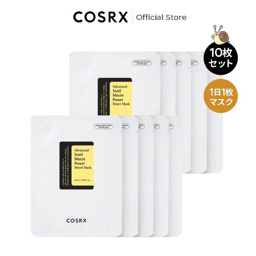 COSRX - 蝸牛賦活黏液面膜 10片