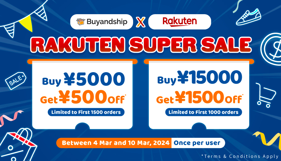 Shop Rakuten Japan Super Sale! Up to 50% Off Products and Earn 10x Points Rebate with JPY2000 Off Coupons!