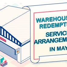 Warehouse & Redemption Centre Service Arrangements in May 2024