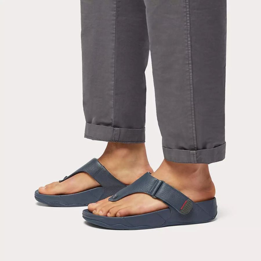 TRAKK II Mens Leather Toe-Post Sandals