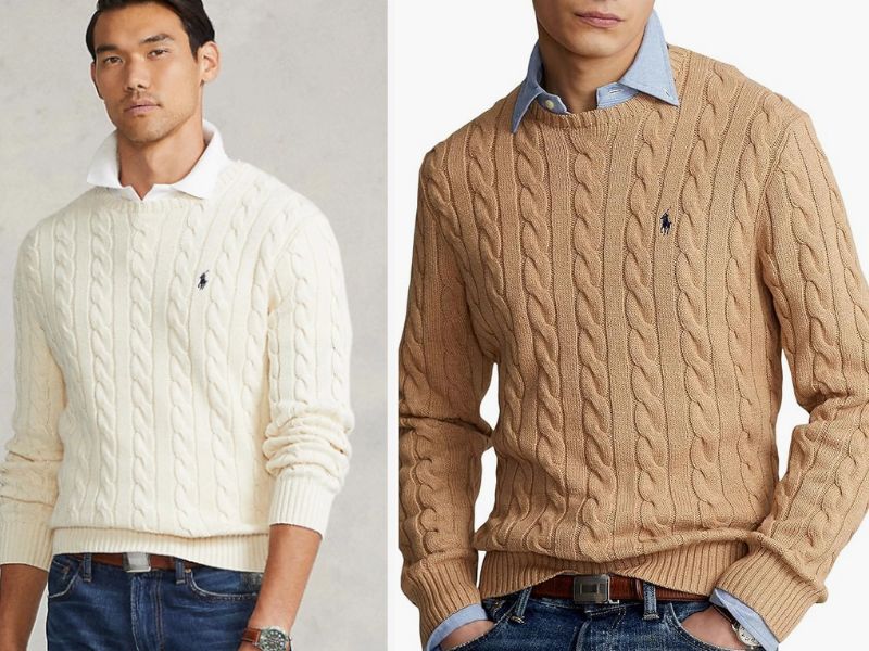 Polo Ralph Lauren Cable-Knit Cotton Sweater