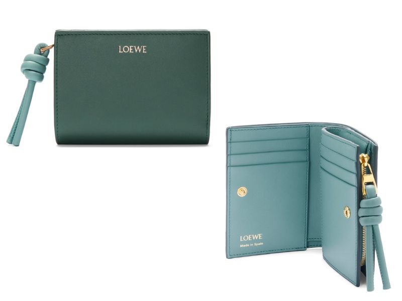 LOEWE Leather Knot Compact Wallet