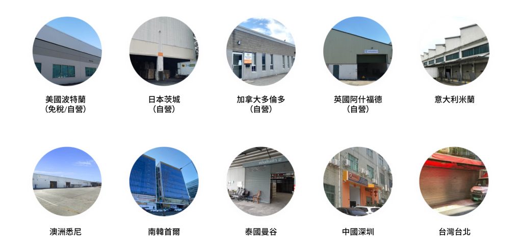 海外倉庫分佈一覽