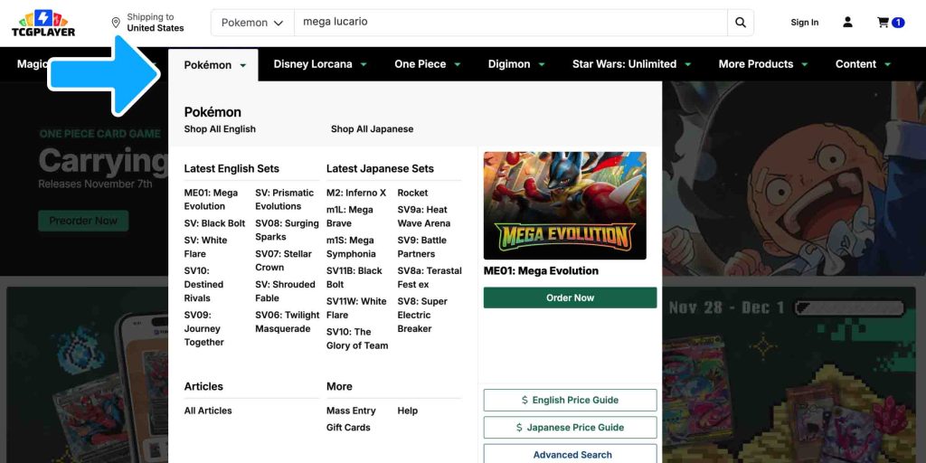 TCGplayer Shopping Guide – Step 6b