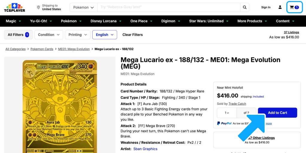 TCGplayer Shopping Guide – Step 7