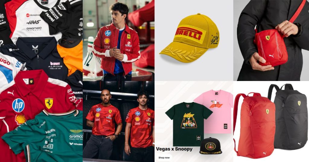 Formula 1 Team Apparel, Caps, and Accessories
