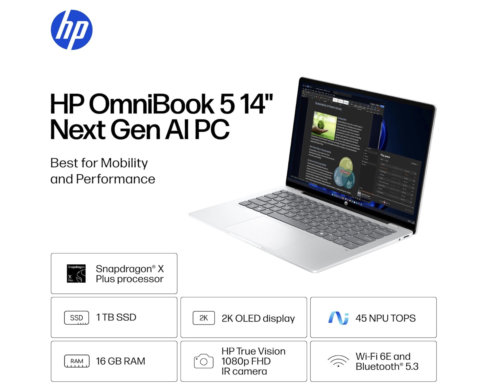 HP OmniBook 5 14 inch Next Gen AI PC