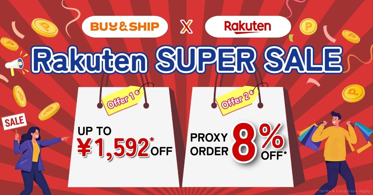 Shop Rakuten Japan Super Sale & Ship to Hong Kong — Save Up to JPY1,592 + Enjoy 8% Off with Proxy Shopping!