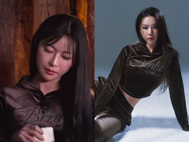 1.  VELOUR SLIM FIT HOODIE [BROWN]