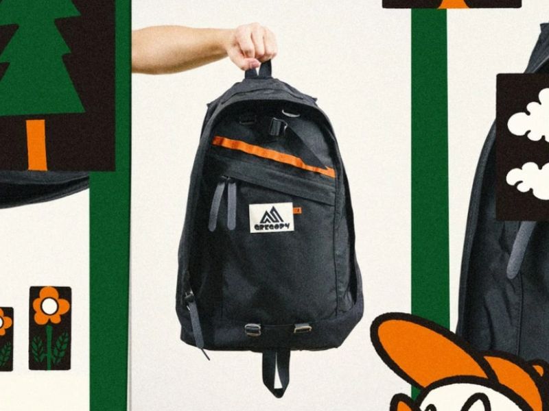 Limited edition GREGORY x KOICHI YAIRI Day Pack in black, a popular streetwear collaboration available on Rakuten Japan.