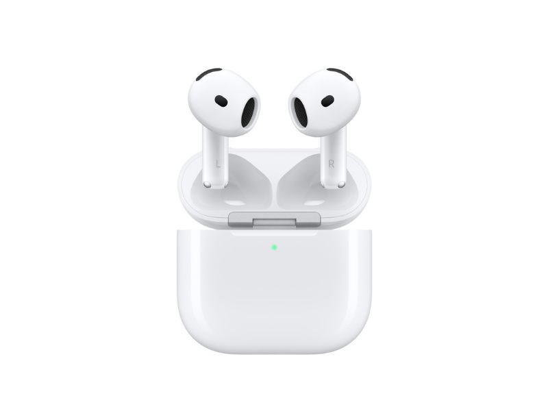 Apple AirPods 4 white active noise-cancelling wireless bluetooth earphones
