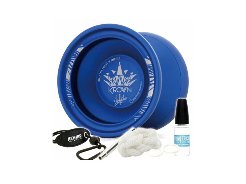 C3yoyodesign KROWN full metal yo-yo step-up set designed for advanced bind tricks and competitive play.